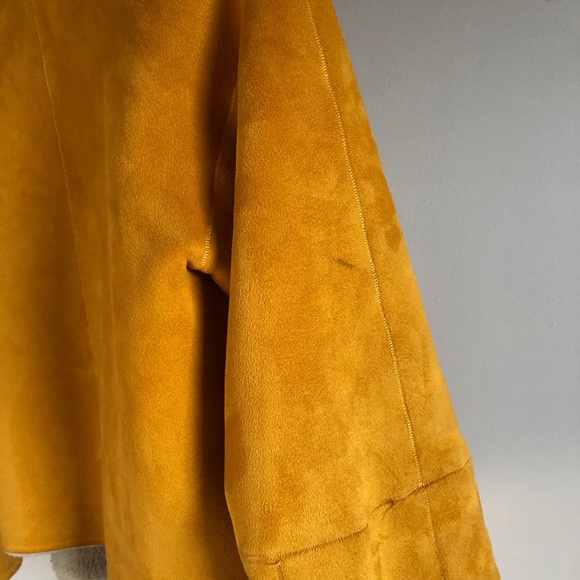 Zara Faux suede and shearling moto jacket - Picture 6 of 7